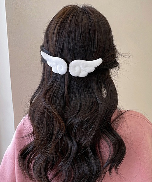Nia(ニア)の「Nia(ニア)/2setエンジェルヘアピン(ヘアピン・レディース・ホワイト/ピンク・FREE)」の8枚目の写真