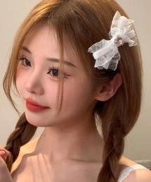 推し活さぽちゃん（オシカツサポチャン）の「2pハートビジュレースフリルヘアピン（ヘアピン）」