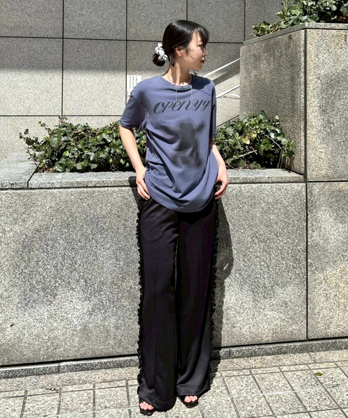 OPEN Yy（オープンワイワイ）の「【OPEN YY / オープンワイワイ】SYMBOL T-SHIRT YY251TS006（Tシャツ/カットソー・レディース・パープル系その他・SMALL）」の2枚目の写真