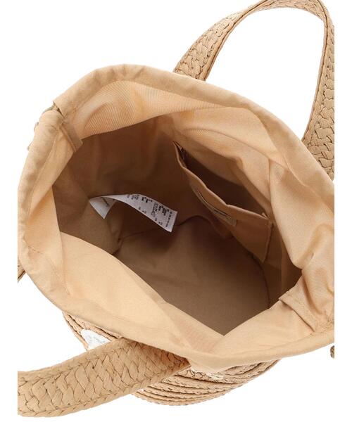 Samansa Mos2（サマンサ モスモス）の「ドッグ刺繍カゴバッグ（ハンドバッグ・レディース・オフホワイト/ブラウン・F）」の15枚目の写真