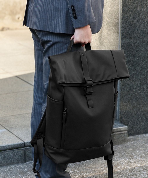 VitaFelice（ヴィータフェリーチェ）の「ユニセックス撥水リュック 大きめ 大容量 バックパック 通勤バッグ リュックサック A4 通勤通学 デイバッグ タウンユース（バックパック/リュック・メンズ・グレー/ブラック・FREE）」の21枚目の写真