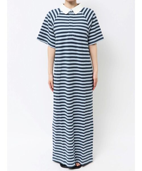 Ungrid（アングリッド）の「ビッグシルエットボーダーワンピース（ワンピース・レディース・ブルー/オレンジ・FREE）」の12枚目の写真