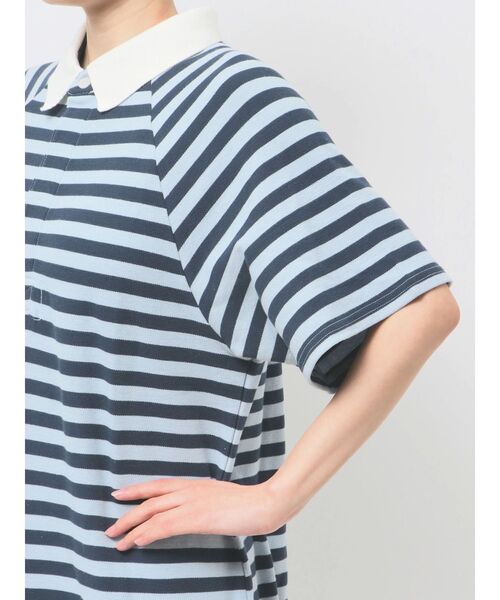 Ungrid（アングリッド）の「ビッグシルエットボーダーワンピース（ワンピース・レディース・ブルー/オレンジ・FREE）」の16枚目の写真