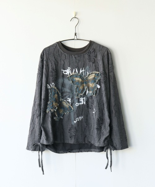 OTONA（オトナ）の「ダメージトップス（Tシャツ/カットソー・レディース・グレー・FREE）」の12枚目の写真
