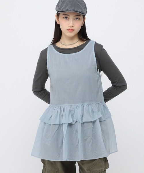 ALAND（エーランド）の「【販売NG】3.3Field Trip／フリルレイヤードワンピース（ワンピース・レディース・ホワイト/ライトブルー/ブラック・FREE）」の3枚目の写真