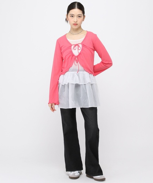 ALAND（エーランド）の「【販売NG】3.3Field Trip／フリルレイヤードワンピース（ワンピース・レディース・ホワイト/ライトブルー/ブラック・FREE）」の5枚目の写真