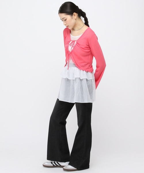 ALAND（エーランド）の「【販売NG】3.3Field Trip／フリルレイヤードワンピース（ワンピース・レディース・ホワイト/ライトブルー/ブラック・FREE）」の6枚目の写真