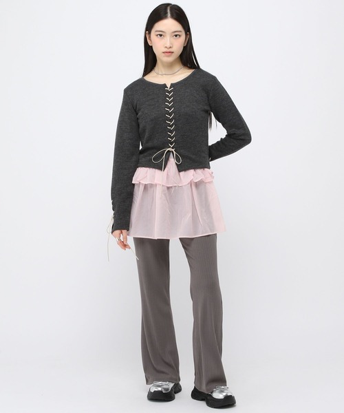 ALAND（エーランド）の「【販売NG】3.3Field Trip／フリルレイヤードワンピース（ワンピース・レディース・ホワイト/ライトブルー/ブラック・FREE）」の10枚目の写真