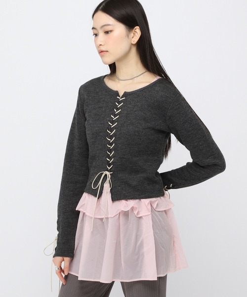 ALAND（エーランド）の「【販売NG】3.3Field Trip／フリルレイヤードワンピース（ワンピース・レディース・ホワイト/ライトブルー/ブラック・FREE）」の13枚目の写真