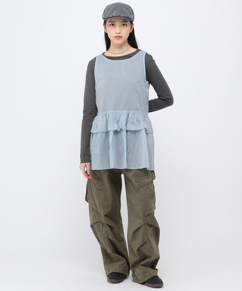 ALAND（エーランド）の「【販売NG】3.3Field Trip／フリルレイヤードワンピース（ワンピース・レディース・ホワイト/ライトブルー/ブラック・FREE）」の15枚目の写真