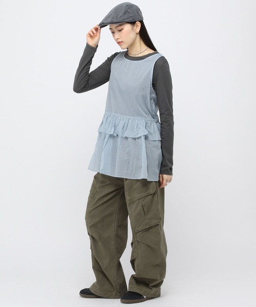 ALAND（エーランド）の「【販売NG】3.3Field Trip／フリルレイヤードワンピース（ワンピース・レディース・ホワイト/ライトブルー/ブラック・FREE）」の16枚目の写真