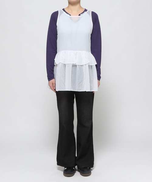 ALAND（エーランド）の「【販売NG】3.3Field Trip／フリルレイヤードワンピース（ワンピース・レディース・ホワイト/ライトブルー/ブラック・FREE）」の21枚目の写真