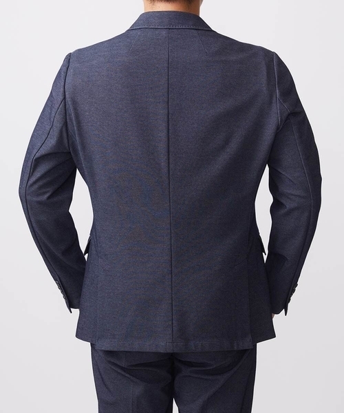 MICHEL KLEIN HOMME (ミッシェルクランオム)の「【セットアップ】ジャージテーラードジャケット【BODY MAKE】(テーラードジャケット・メンズ・ネイビー/ブラック・MEDIUM/LARGE/X-LARGE)」の12枚目の写真
