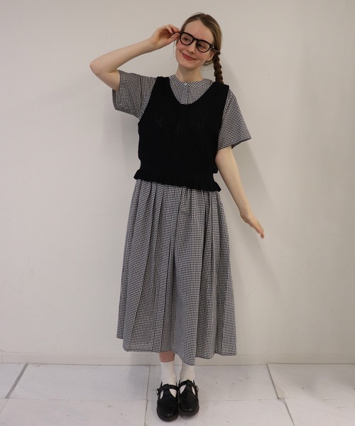 haupia（ハウピア）の「うさぎホイップ【ニットベスト】（ニット/セーター・レディース・チェリーピンク/ベージュ/グレー/ブラック/ライラック・MEDIUM）」の14枚目の写真