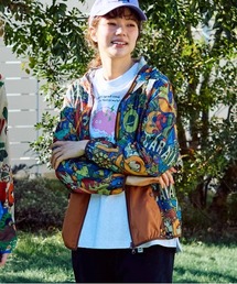 go slow caravan | メッシュ防蚊加工 総柄プリントパーカーJKT(パーカー)