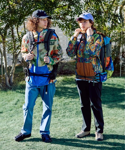 go slow caravan（ゴースローキャラバン）の「メッシュ防蚊加工 総柄プリントパーカーJKT（パーカー・メンズ・その他1/パープル系その他・SMALL/MEDIUM/LARGE/X-LARGE）」の22枚目の写真