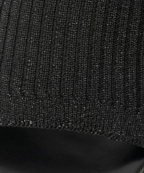 REZOY（リゾイ）の「【25SS新作】【REZOY】メタルパイピングラメニットミュール（サンダル・レディース・アイボリー/ブラック/シルバー・L/M/S/LL）」の16枚目の写真