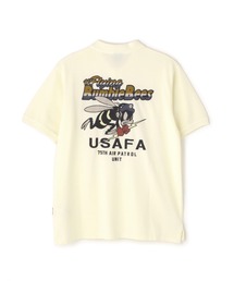 AVIREX | 《直営店限定》FADE WASH EMB POLO "BUMBLE BEE" / フェイドウォッシュ 刺繍ポロ / AVIREX / アヴィレックス(ポロシャツ)