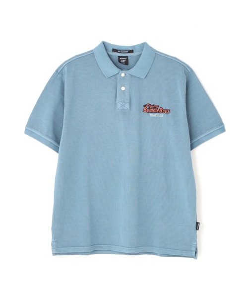 AVIREX(アヴィレックス)の「《直営店限定》FADE WASH EMB POLO "BUMBLE BEE" / フェイドウォッシュ 刺繍ポロ / AVIREX / アヴィレックス(ポロシャツ・メンズ・サックスブルー/チャコール/オフホワイト・X-LARGE/LARGE/MEDIUM/XX-LARGE)」の4枚目の写真