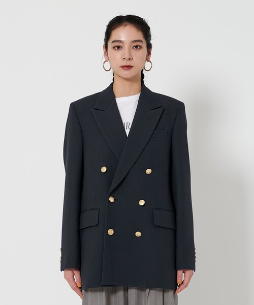 ポリエステルブレンド ダブル ジャケット（テーラードジャケット