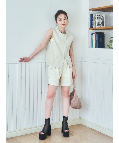 Mafmof(マフモフ)の「Mafmof(マフモフ)12cmチャンキーヒール厚底プラットフォームシアーブーツサンダル(サンダル・レディース・ブラック/アイボリー/シルバー・S/M/L/LL)」の9枚目の写真