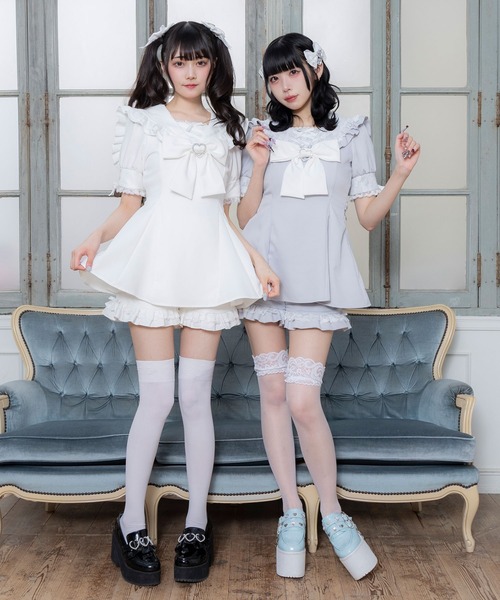 DearMyLove（ディアマイラブ）の「レース重ねセーラーリボン