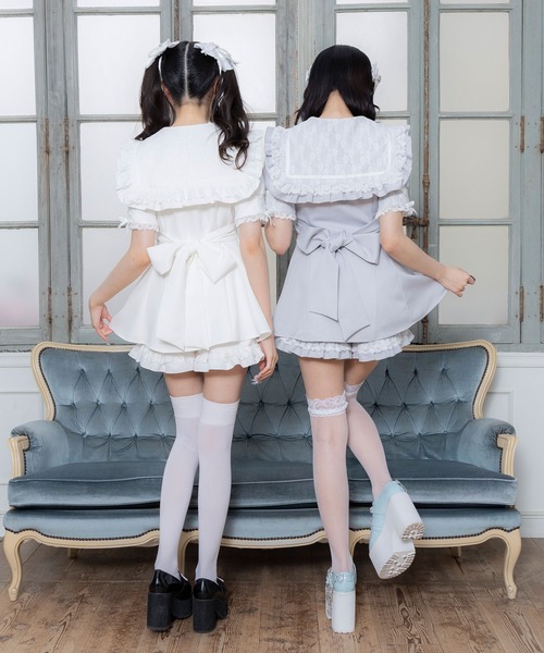 DearMyLove（ディアマイラブ）の「レース重ねセーラーリボン