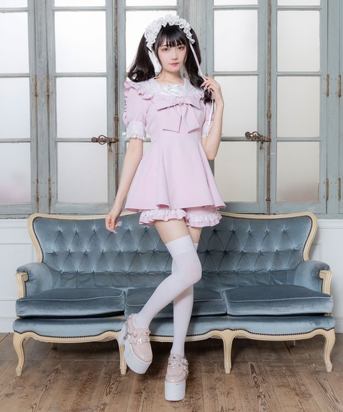 DearMyLove（ディアマイラブ）の「レース重ねセーラーリボン