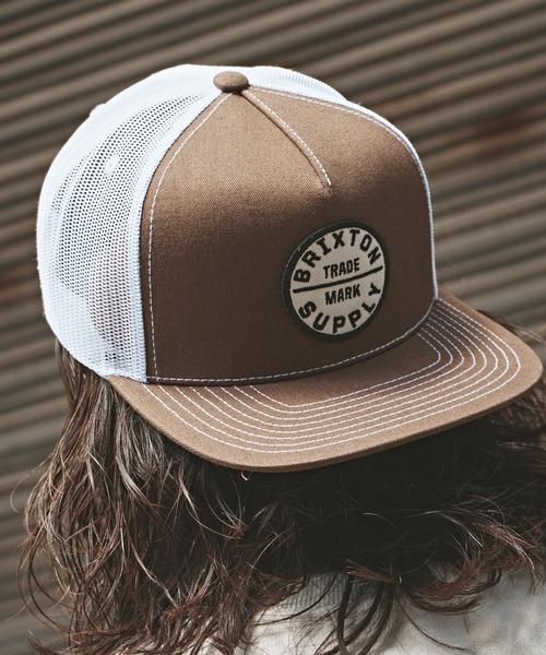 BRIXTON（ブリクストン）の「BRIXTON/ブリクストン OATH MP TRUCKER HAT キャップ（キャップ・メンズ・ブラウン・FREE）」の9枚目の写真