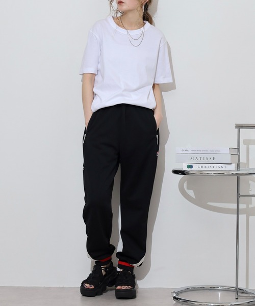 FILA HERITAGE（フィラヘリテージ）の「FILA HERITAGE TRACK PANTS 鹿の子 リブ ライン トラックパンツ セットアップ可能（その他パンツ・メンズ・ブラック/ネイビー・L/XL/M）」の8枚目の写真