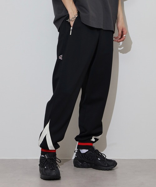 FILA HERITAGE（フィラヘリテージ）の「FILA HERITAGE TRACK PANTS 鹿の子 リブ ライン トラックパンツ セットアップ可能（その他パンツ・メンズ・ブラック/ネイビー・L/XL/M）」の14枚目の写真