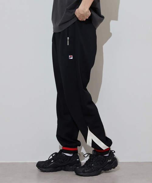 FILA HERITAGE（フィラヘリテージ）の「FILA HERITAGE TRACK PANTS 鹿の子 リブ ライン トラックパンツ セットアップ可能（その他パンツ・メンズ・ブラック/ネイビー・L/XL/M）」の16枚目の写真