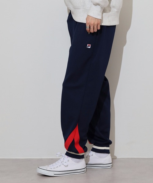 FILA HERITAGE（フィラヘリテージ）の「FILA HERITAGE TRACK PANTS 鹿の子 リブ ライン トラックパンツ セットアップ可能（その他パンツ・メンズ・ブラック/ネイビー・L/XL/M）」の20枚目の写真