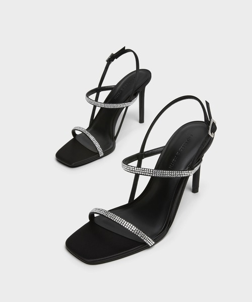 CHARLES & KEITH(チャールズ & キース)の「Arona アロナ メタリッククリスタルエンベリシュッドスティレットヒールサンダル(サンダル・レディース・アイボリー/シルバー/ブラック系その他2・23.5cm/23cm/22.5cm/22cm/26.5cm/25.5cm/25cm/24.5cm)」の6枚目の写真
