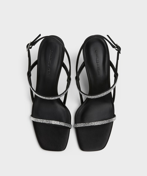 CHARLES & KEITH(チャールズ & キース)の「Arona アロナ メタリッククリスタルエンベリシュッドスティレットヒールサンダル(サンダル・レディース・アイボリー/シルバー/ブラック系その他2・23.5cm/23cm/22.5cm/22cm/26.5cm/25.5cm/25cm/24.5cm)」の9枚目の写真