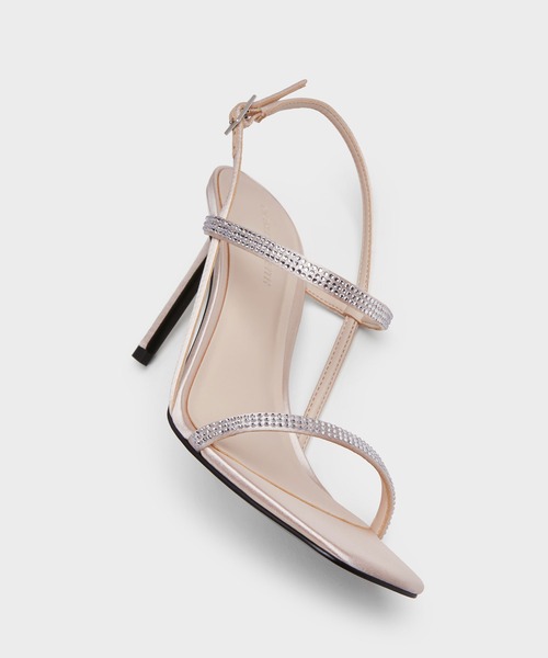 CHARLES & KEITH(チャールズ & キース)の「Arona アロナ メタリッククリスタルエンベリシュッドスティレットヒールサンダル(サンダル・レディース・アイボリー/シルバー/ブラック系その他2・23.5cm/23cm/22.5cm/22cm/26.5cm/25.5cm/25cm/24.5cm)」の13枚目の写真