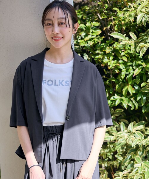 ANY(エニィ)の「清涼リラックス半袖ジャケット(その他アウター・レディース・グレー系/ライトグレー系・4)」の8枚目の写真