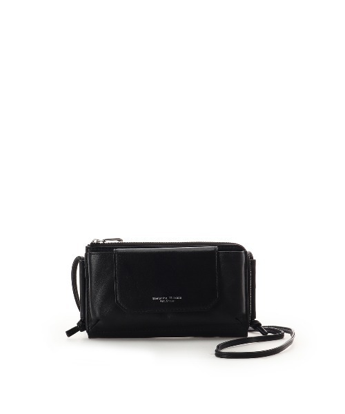 Samantha Thavasa Petit Choice(サマンサタバサ プチチョイス)の「フラップレザースマホショルダー(ショルダーバッグ・レディース・ミント/ブラック/シルバー/ピンク・FREE)」の5枚目の写真