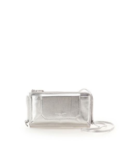 Samantha Thavasa Petit Choice(サマンサタバサ プチチョイス)の「フラップレザースマホショルダー(ショルダーバッグ・レディース・ミント/ブラック/シルバー/ピンク・FREE)」の12枚目の写真