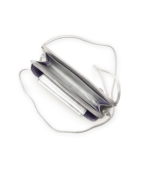 Samantha Thavasa Petit Choice(サマンサタバサ プチチョイス)の「フラップレザースマホショルダー(ショルダーバッグ・レディース・ミント/ブラック/シルバー/ピンク・FREE)」の15枚目の写真