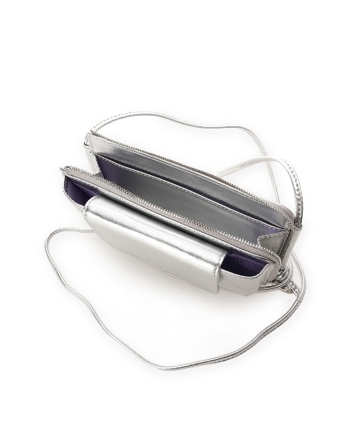 Samantha Thavasa Petit Choice(サマンサタバサ プチチョイス)の「フラップレザースマホショルダー(ショルダーバッグ・レディース・ミント/ブラック/シルバー/ピンク・FREE)」の16枚目の写真