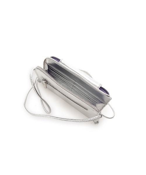 Samantha Thavasa Petit Choice(サマンサタバサ プチチョイス)の「フラップレザースマホショルダー(ショルダーバッグ・レディース・ミント/ブラック/シルバー/ピンク・FREE)」の17枚目の写真