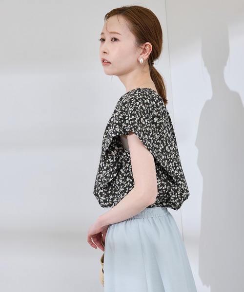 ROPE' PICNIC(ロペピクニック)の「ラッフルスリーブブラウス/通勤対応(シャツ/ブラウス・レディース・ホワイト系その他2/ブラック/ブラック系その他2/ホワイト/ライトグリーン・38)」の16枚目の写真