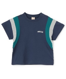 petit main（プティマイン）の「【接触冷感】袖ライン配色半袖Tシャツ（Tシャツ/カットソー・キッズ）」