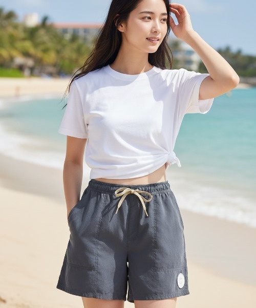 ROXY(ロキシー)の「【ROXY/ロキシー】24SS BITTER SWEET SHORTS/水陸両用ウエストゴムボードショーツ・サーフトランクス・バギーショーツ(水着)(水着・レディース・ブラック/カーキ/ブラウン・MEDIUM/SMALL/LARGE)」の17枚目の写真