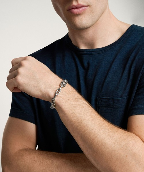 FOSSIL(フォッシル)の「フォッシル アクセサリー メンズ ブレスレット シルバー JF04883040(ブレスレット・メンズ・シルバー・FREE)」の2枚目の写真