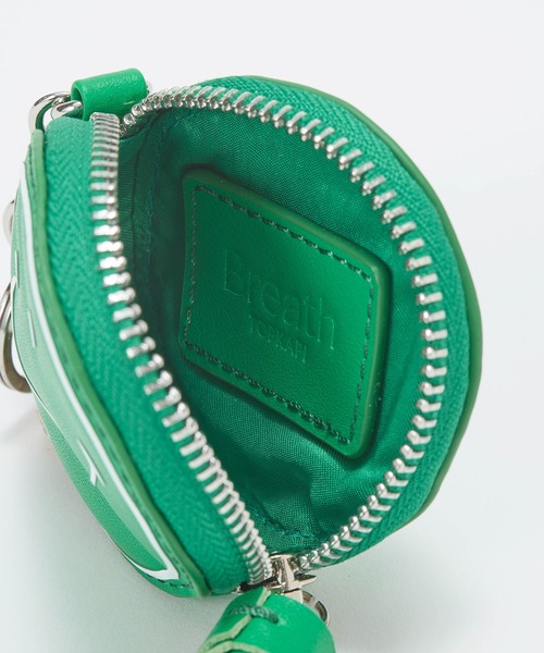 Breath TOPKAPI（ブレストプカピ）の「【新色追加】【Breath TOPKAPI】SMILE COLLECTION スマイル ラウンド ポーチ / チャーム（チャーム・レディース・イエロー/ブラック/ホワイト/グリーン/オレンジ/サックスブルー/ピンク・FREE）」の13枚目の写真