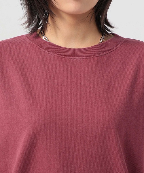 BAYFLOW（ベイフロー）の「フリンジコンビフェードＴ（Tシャツ/カットソー・レディース・チャコール/ベージュ/レッド・FREE）」の12枚目の写真