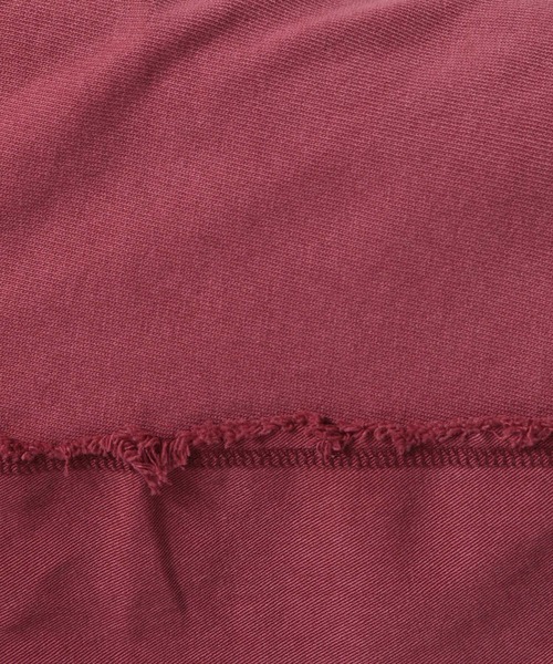 BAYFLOW（ベイフロー）の「フリンジコンビフェードＴ（Tシャツ/カットソー・レディース・チャコール/ベージュ/レッド・FREE）」の17枚目の写真