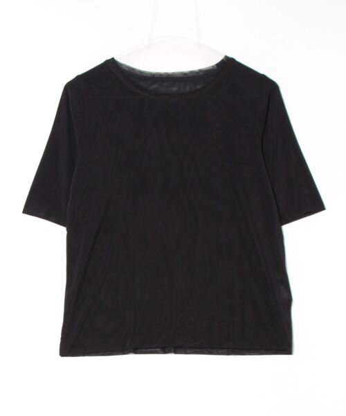 innowave(イノウェーブ)の「【ストレッチ】イノウェーブ/INNOWAVE マイクロチュール 半袖 Tシャツ(Tシャツ/カットソー・レディース・ライトグレー/ダークウッド/ブラック/サックスブルー・MEDIUM)」の11枚目の写真